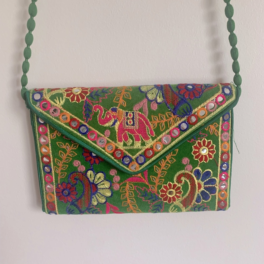 Embroidered Crossbody Bag